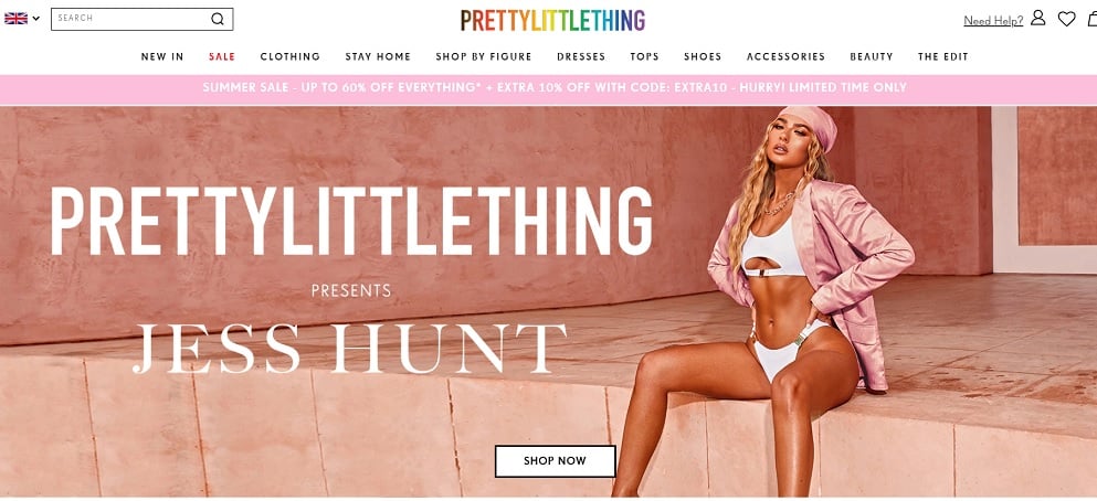 الرمز الترويجي PRETTYLITTLETHING