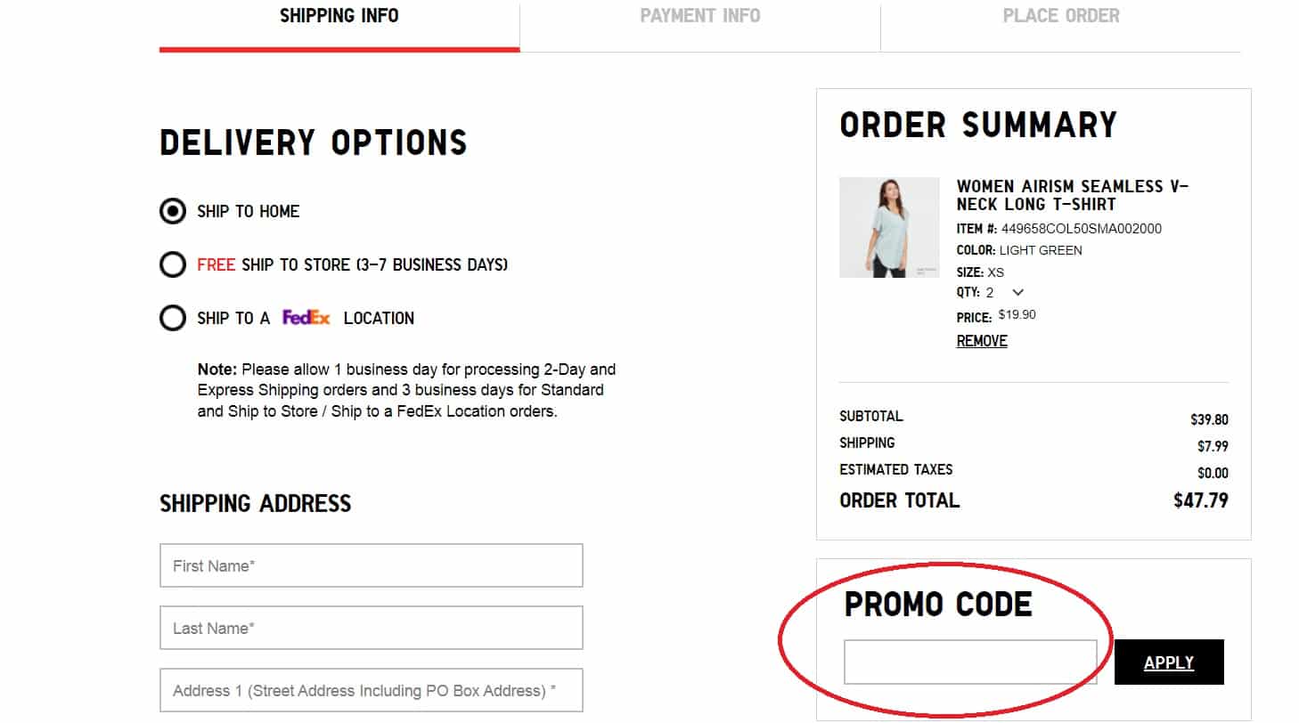 Coupons How to Use  UNIQLO US  Customer Service