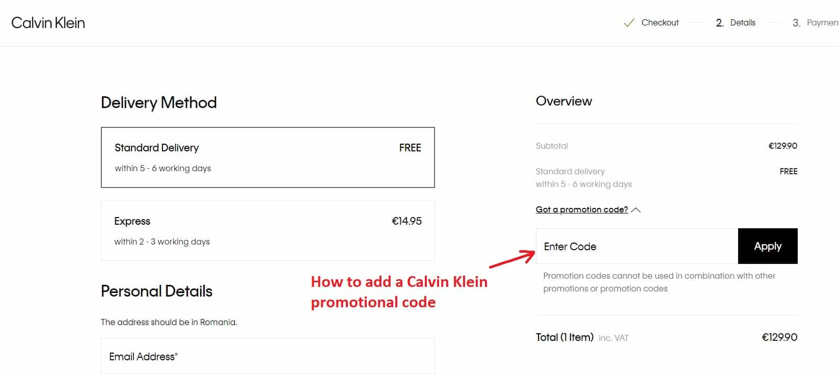 CALVIN KLEIN Promo Code ⇒ 20% Discount in April 2023
