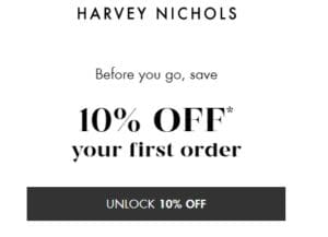 Código promocional HARVEY NICHOLS