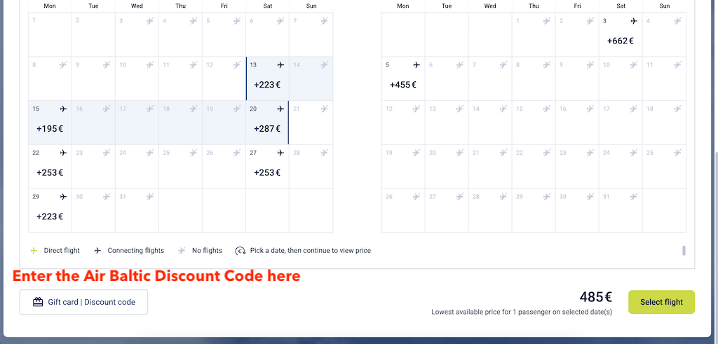How To Add an AirBaltic Discount Code to My Booking