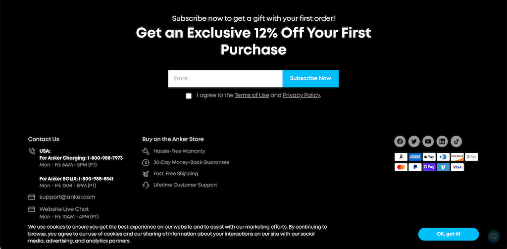 Anker FirstOrderDiscount