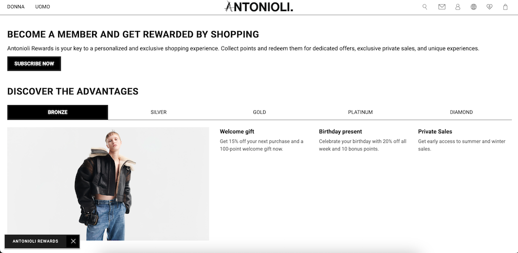 Antonioli welcome discount