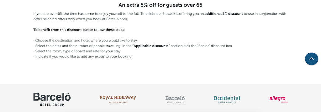 Barcelo SeniorDiscount