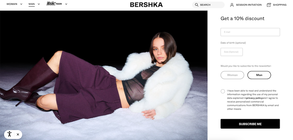 Bershka NewCustomerRabat