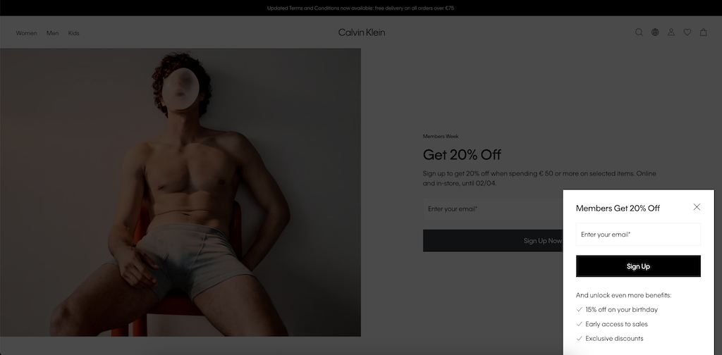 CalvinKlein NewCustomerPopust