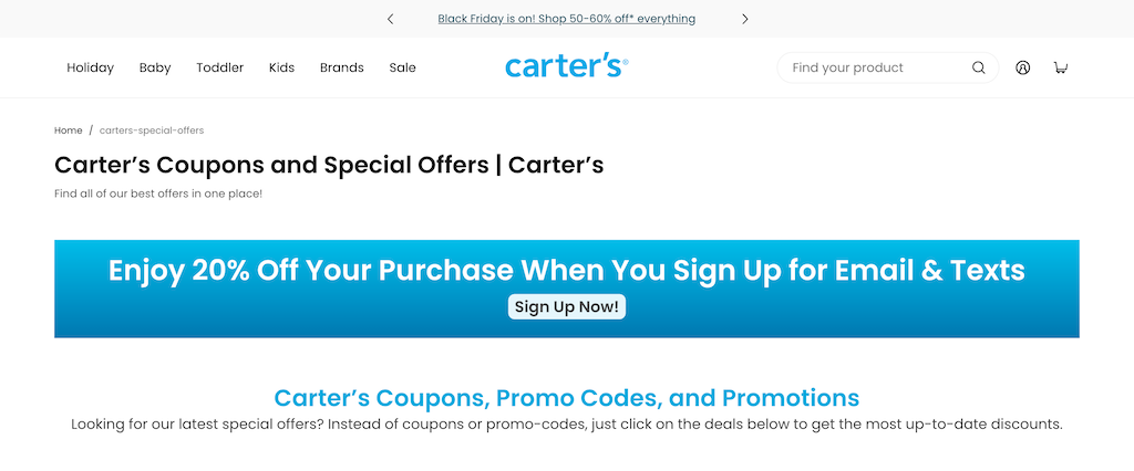Carters NewCustomerDiscount