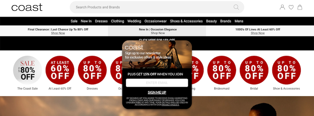 CoastFashion NewCustomerDiscount