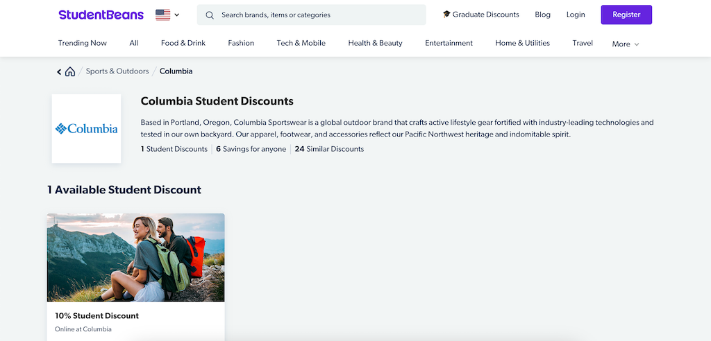 Columbia StudentDiscount
