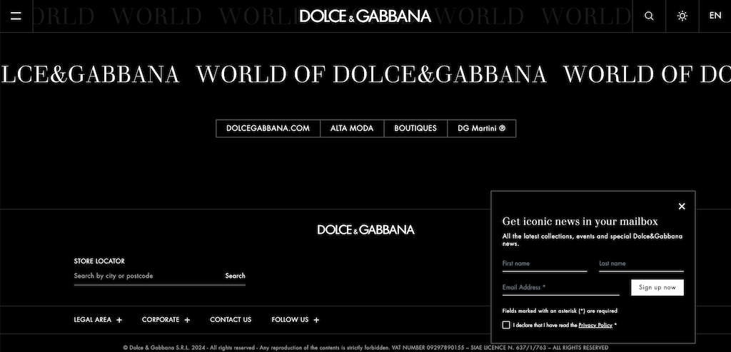 Bản tin DolceGabbanaGiảm giá