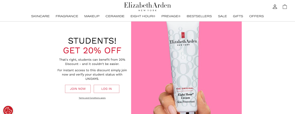 ElizabethArden Studenterabat