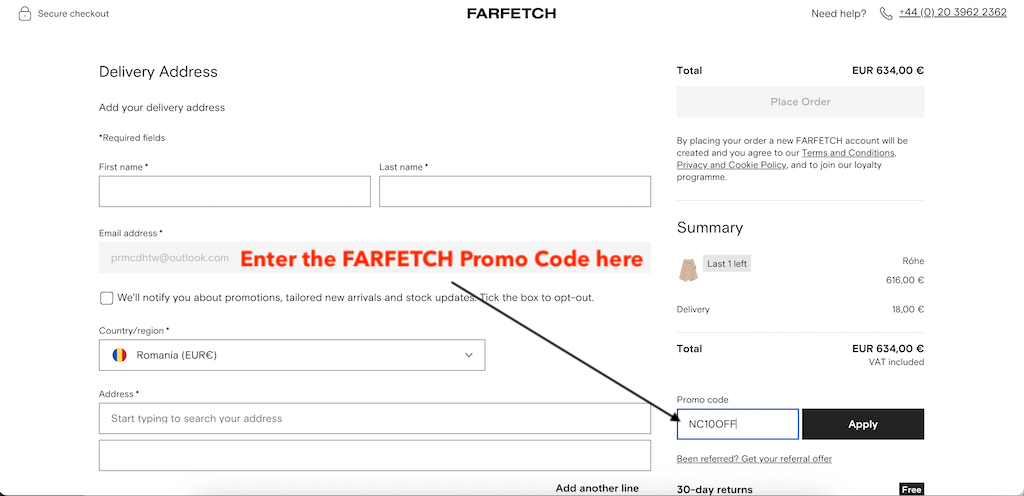 Farfetch how to