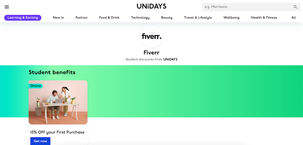 Fiverr Studentrabatt