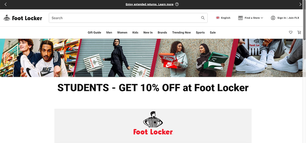 FootLocker Öğrenci İndirimi
