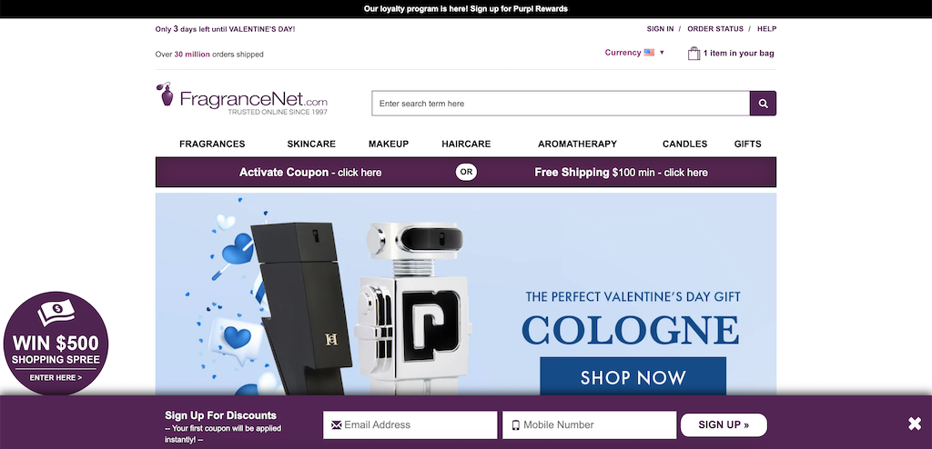 FragranceNet YeniMüşteriİndirimi