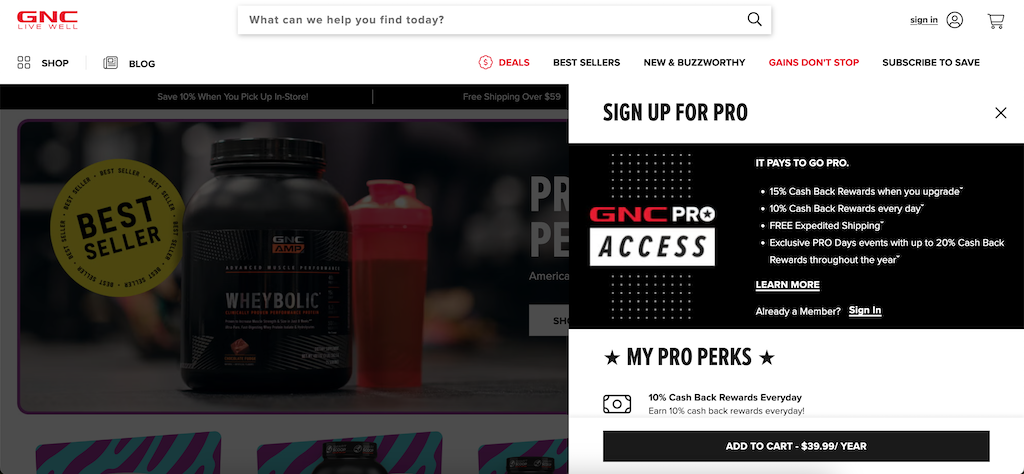 GNC ProRewards