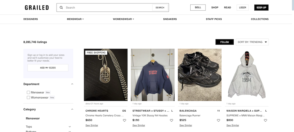 Grailed veikals