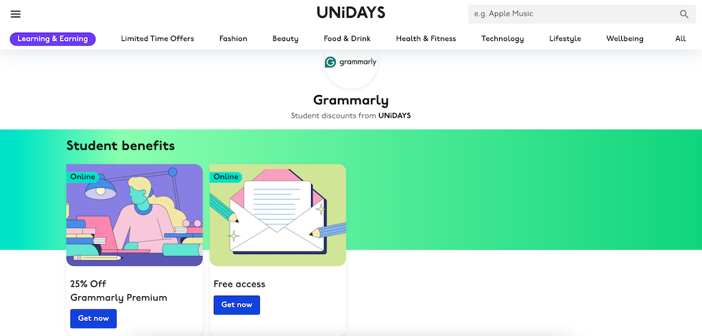 Grammarly StudentDiscount