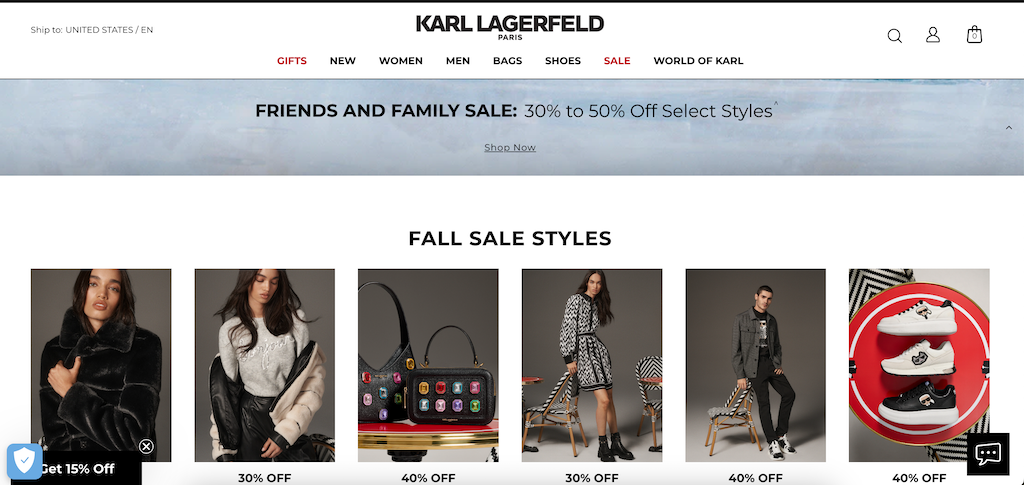 KarlLagerfeldin myynti