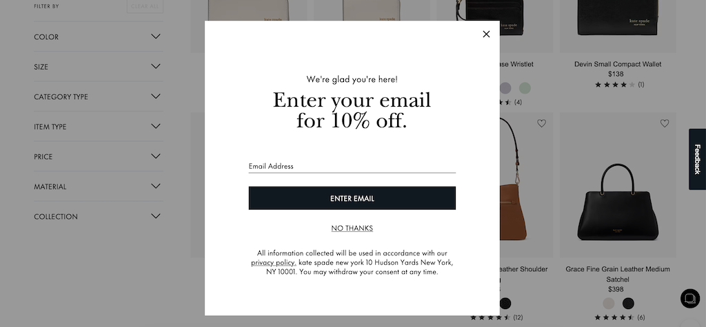 KateSpade NewCustomerDiscount