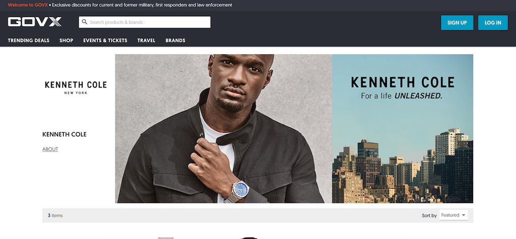 KennethCole MilitaryDiscount