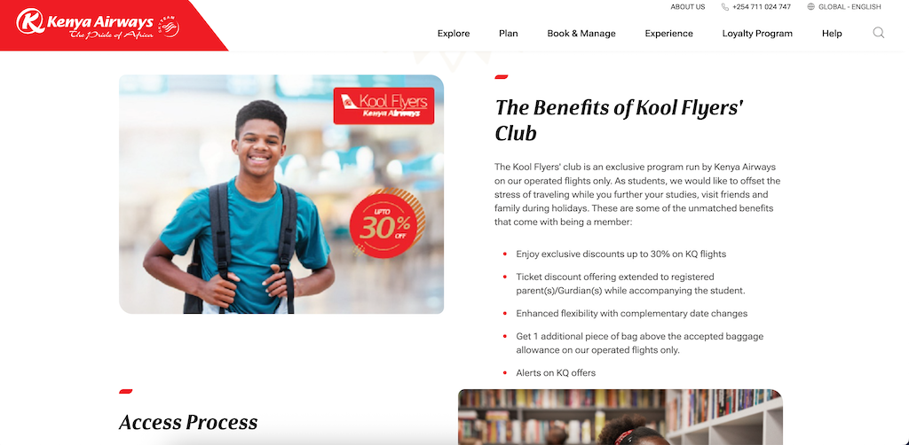 Kenya Airways student discount
