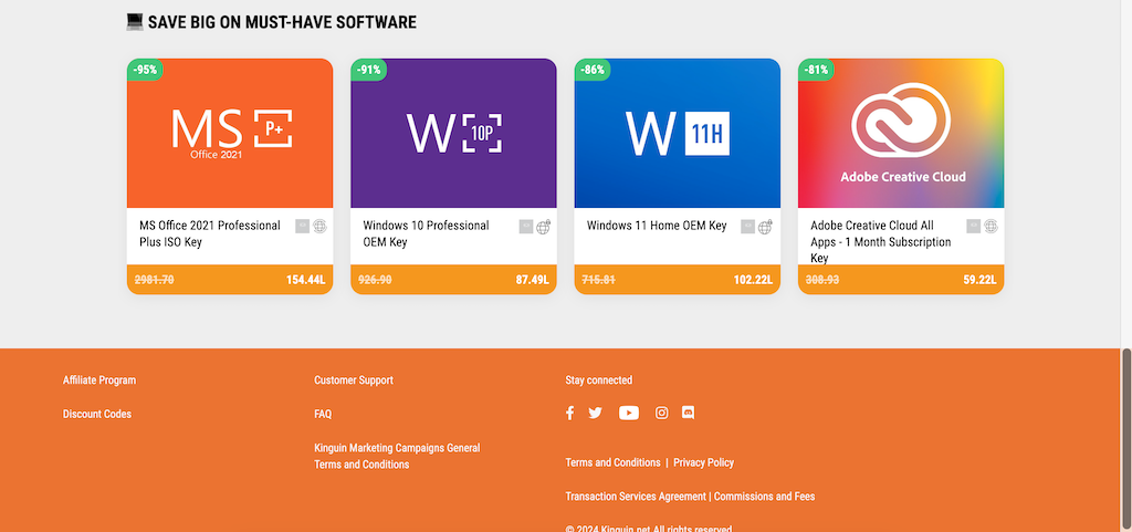 Kinguin Windows Popust