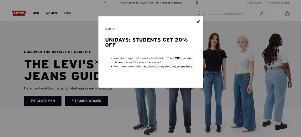 LEVIs studentski popust