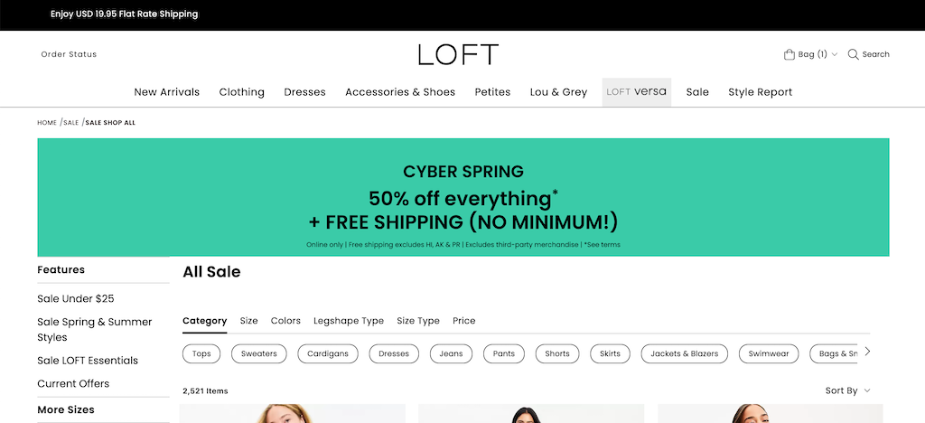 LOFT SezonoweWyprzedaże