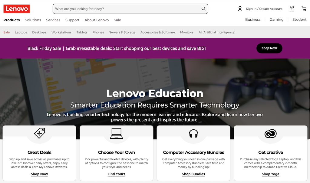 Studentská sleva Lenovo