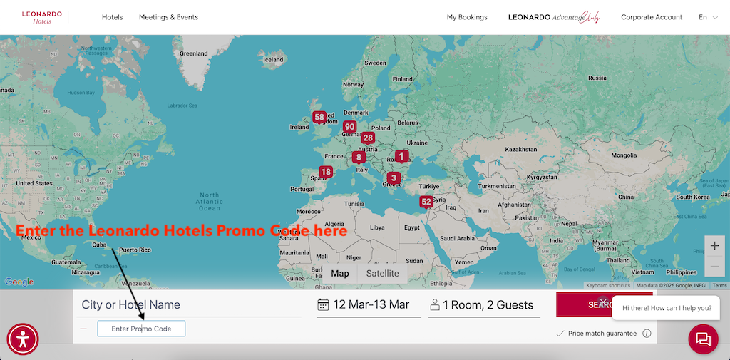 How To Add a Leonardo Hotels Promo Code