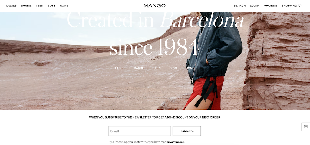 MANGO NewCustomerDiscount