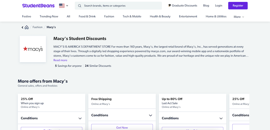 Macys Student Discount