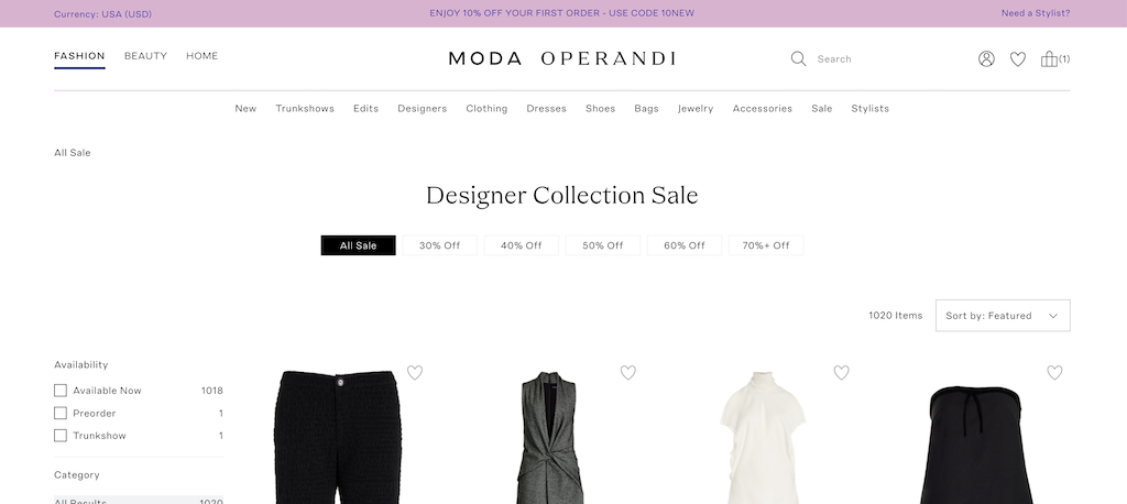 ModaOperandi Sale
