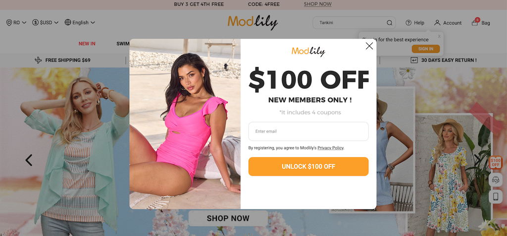 Modlily NewCustomerDiscount