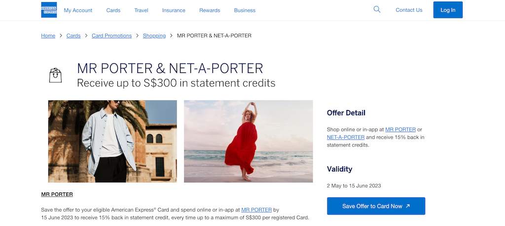 MrPorter AMEXAllahindlus