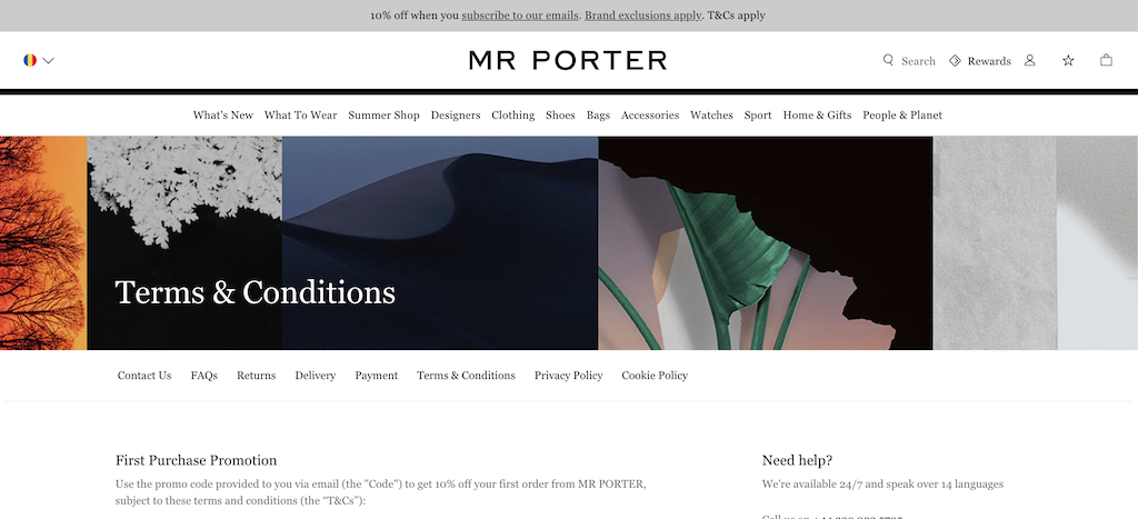 MrPorter NewCustomerDiscount