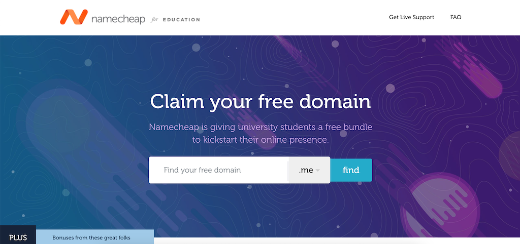 Namecheap student discount
