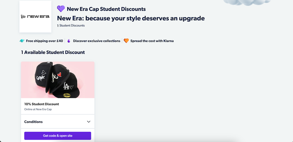 Új korszak sapka diákkedvezmény