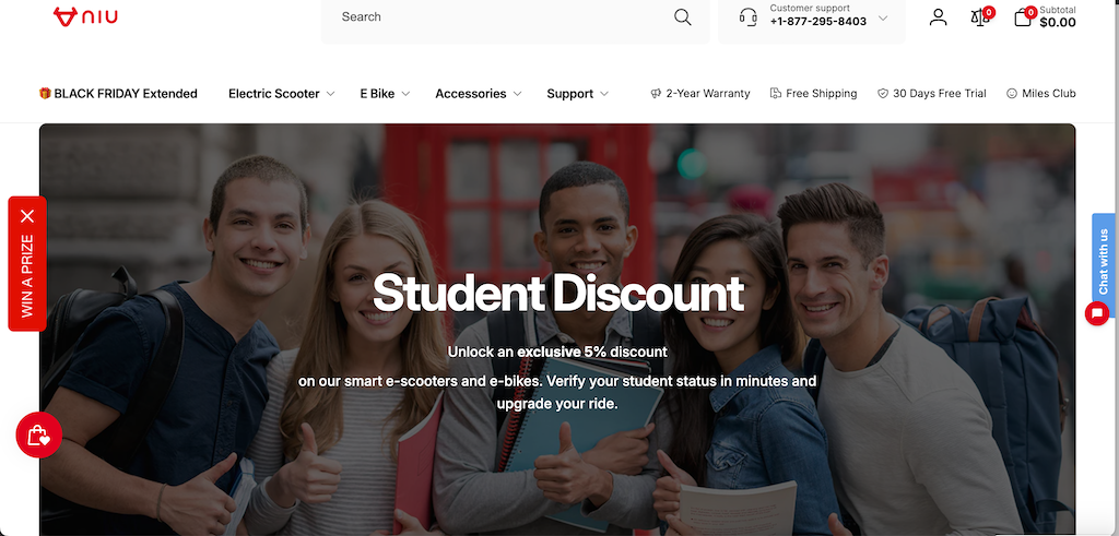 Niu student discount