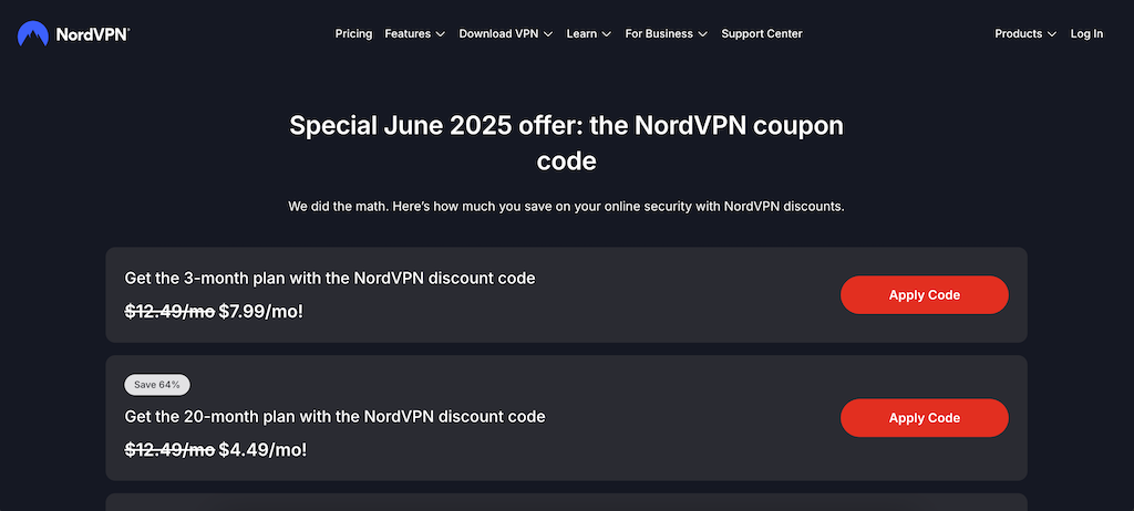 NordVPN-kupon