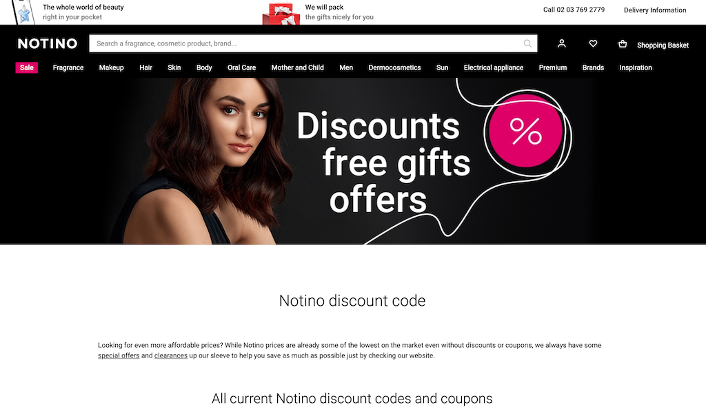 Buoni sconto Notino