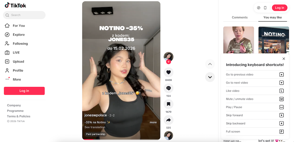 Κωδικός έκπτωσης Notino TikTok