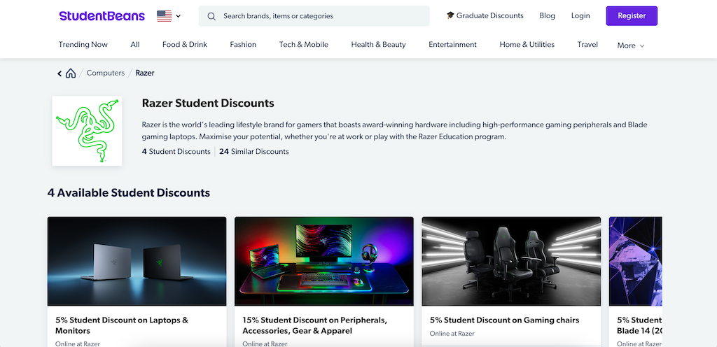 Razer StudentDiscount 2