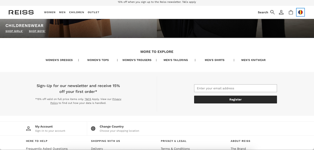 Reiss first order discount