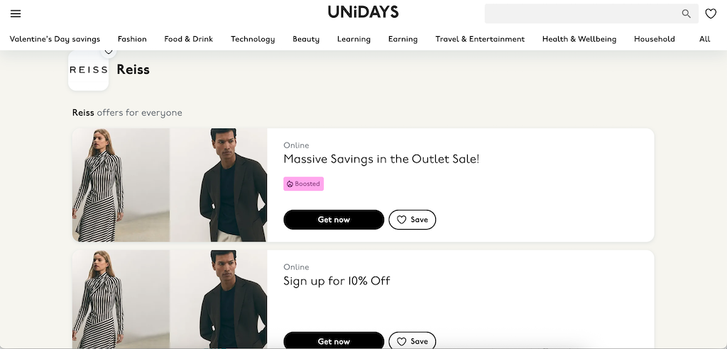 Reiss student discount