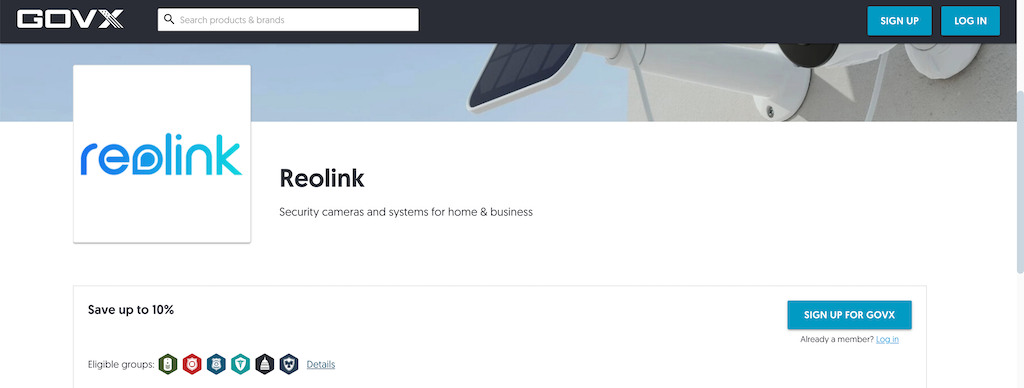 Reolink MilitaryDiscount