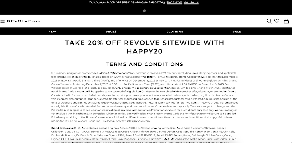 Revolve coupon