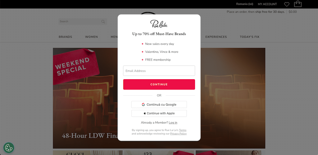 Rue la la discounts