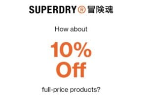 SUPERDRY kuponger